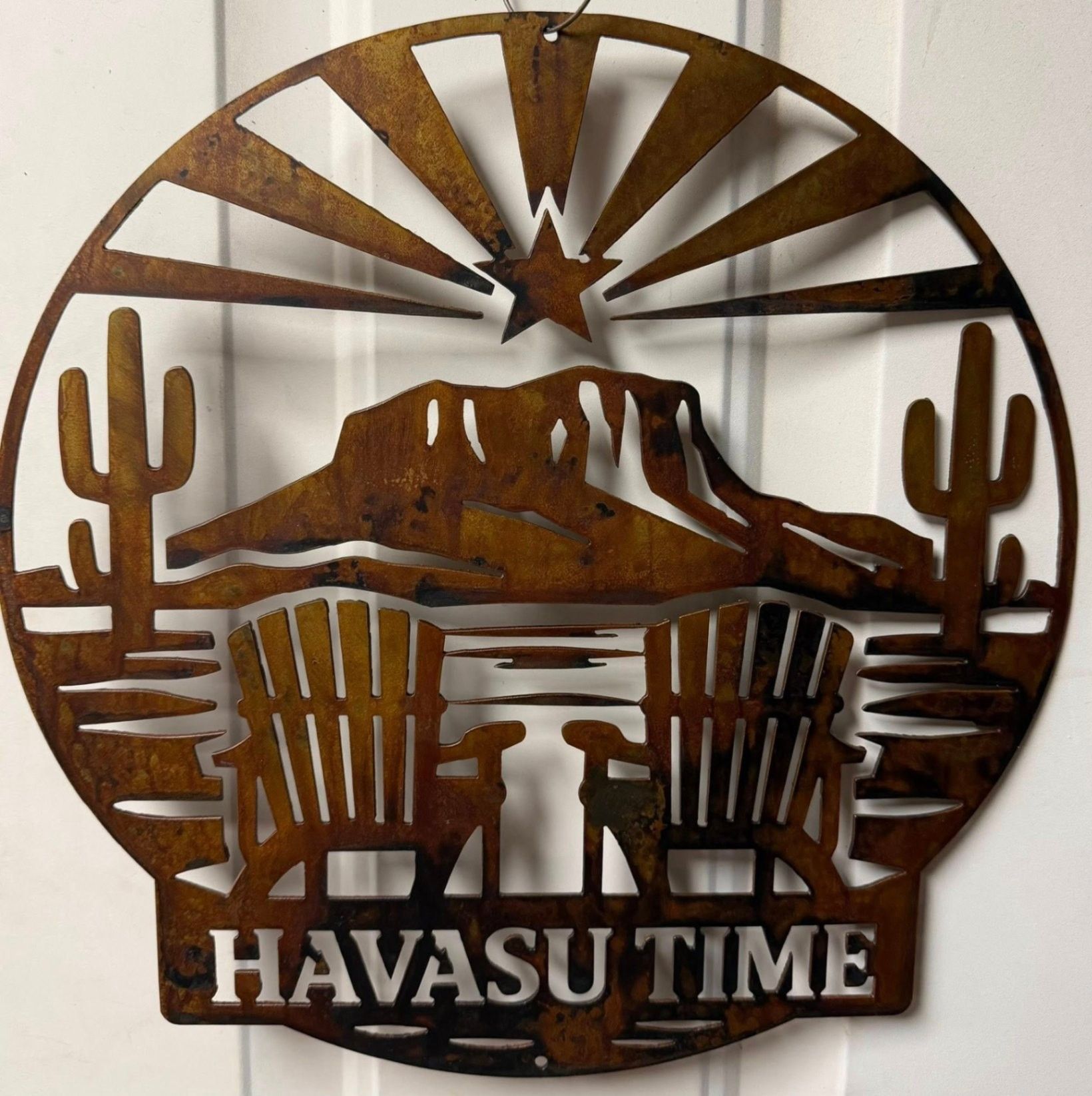 Havasu Time metal sign