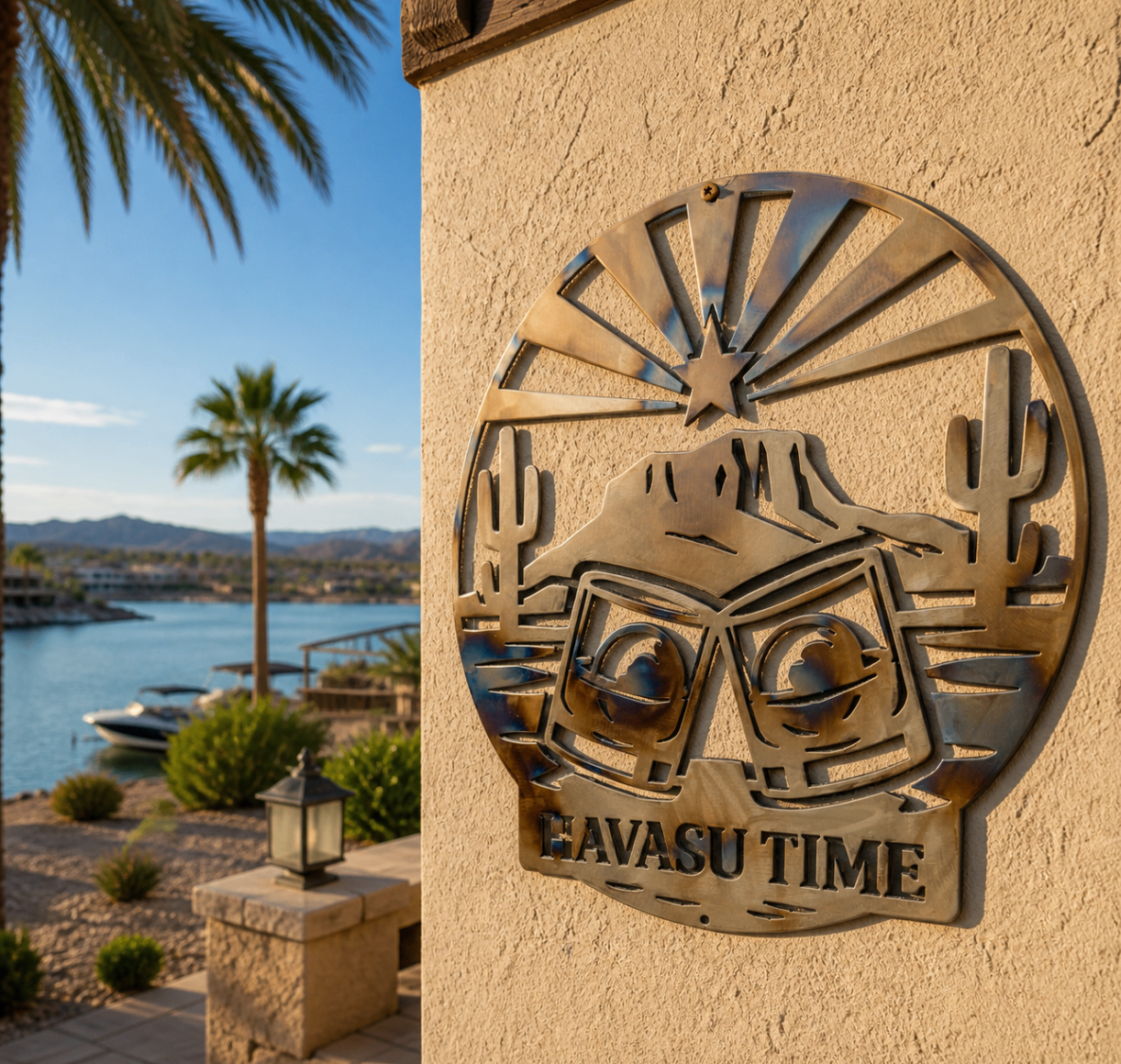 Havasu Time metal sign