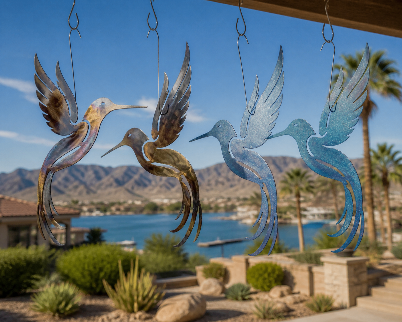 Hummingbird wildlife metal signs