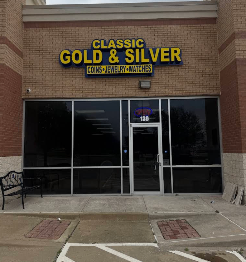 Outside of Classic Gold and Silver Coin Exchange in Garland Texas