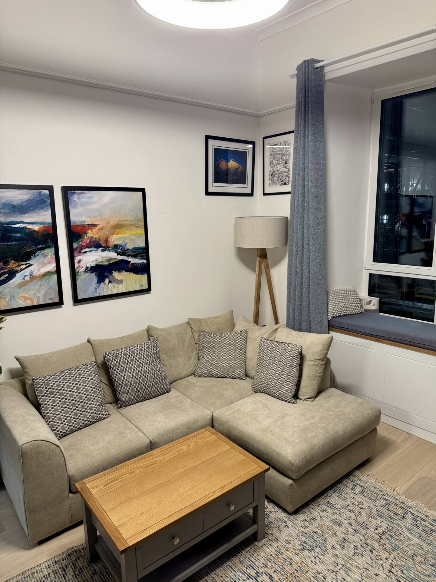 Corner sofa in the living room
