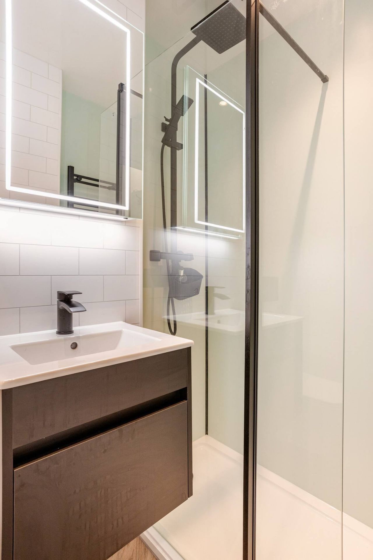 Bathroom with walk-in shower