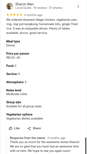 Google review 4 (screenshot) · Google 评价截图 4