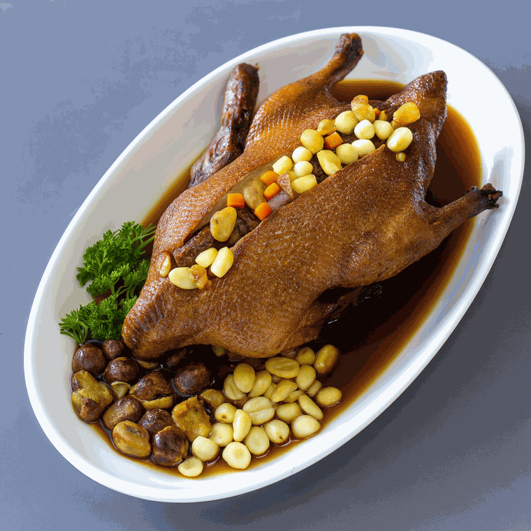 Eight Treasure Duck - Bentong Loong Foong menu dish · 八宝鸭 - 文東龍鳳酒樓菜单