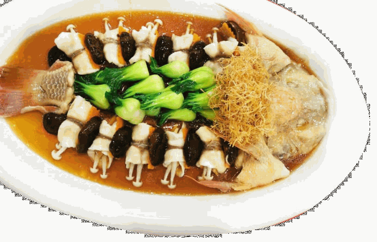 A house dish from the Bentong Loong Foong menu · 文東龍鳳酒樓菜单上的本店菜式