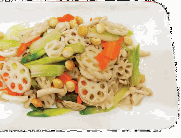 A house dish from the Bentong Loong Foong menu · 文東龍鳳酒樓菜单上的本店菜式