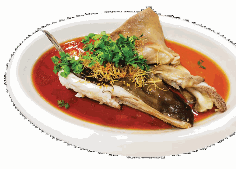 Steam Sultan Fish - Bentong Loong Foong menu dish · 清蒸苏丹鱼 - 文東龍鳳酒樓菜单