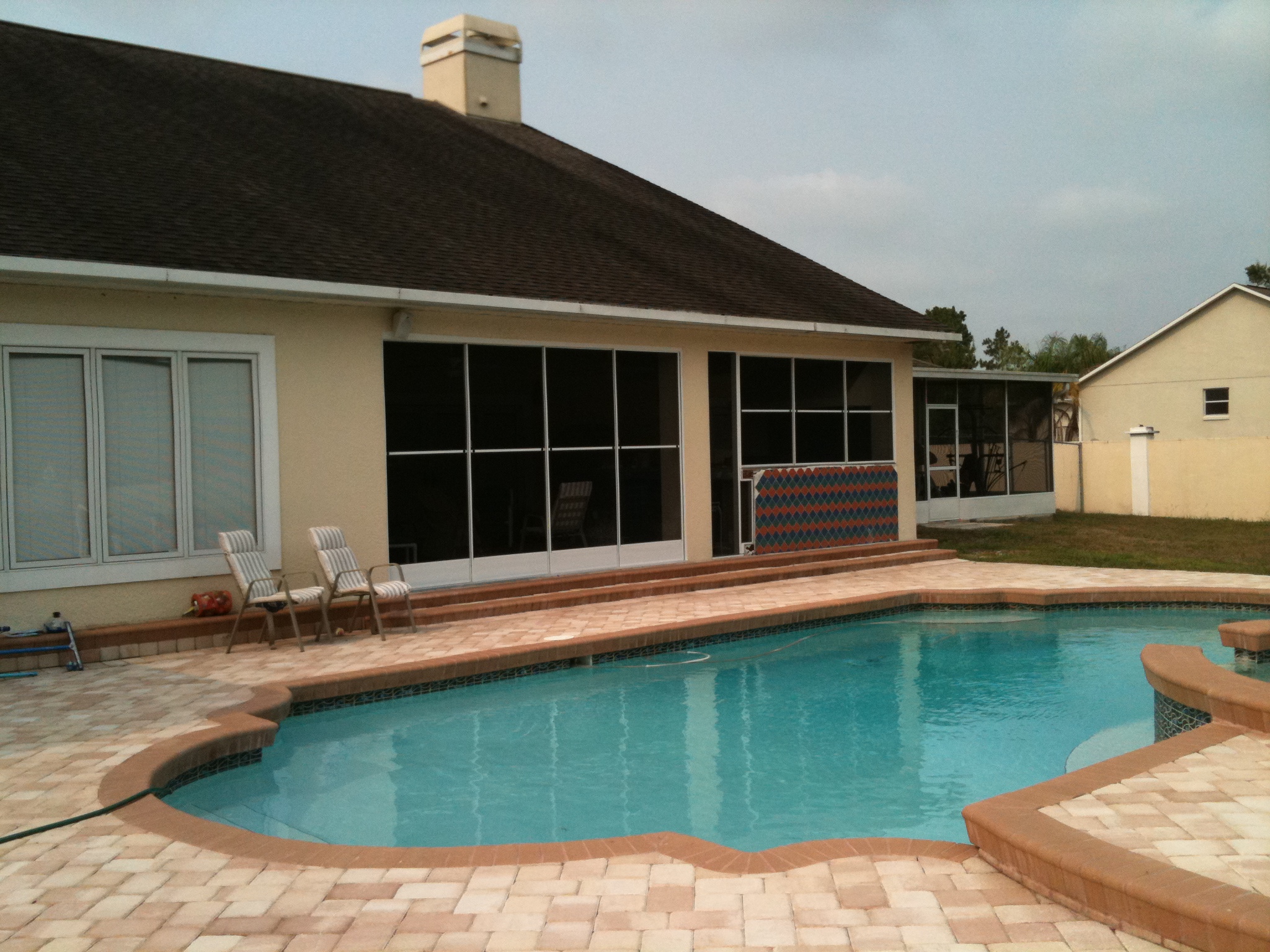 pool lanai 4 track door