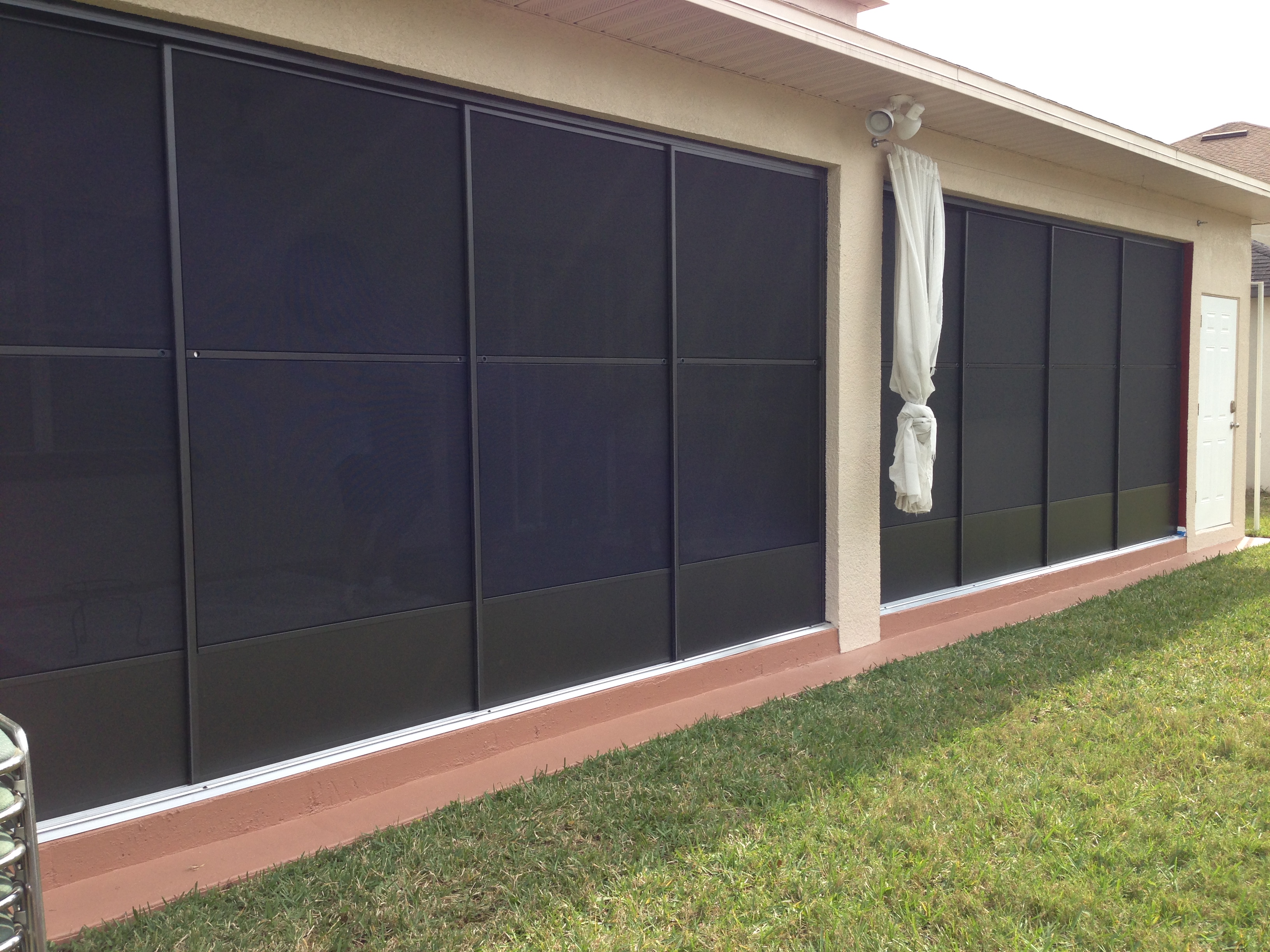 Lanai Bronze slider Door