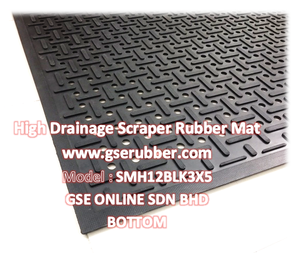 Scraper Drainage rubber mat Malaysia