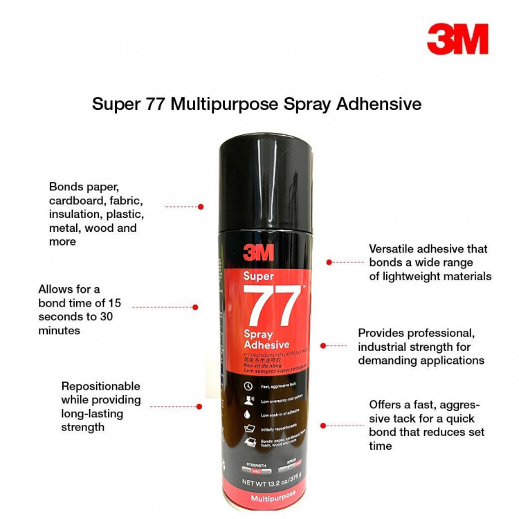 3M Super 77 Multipurpose spray adhesive Malaysia