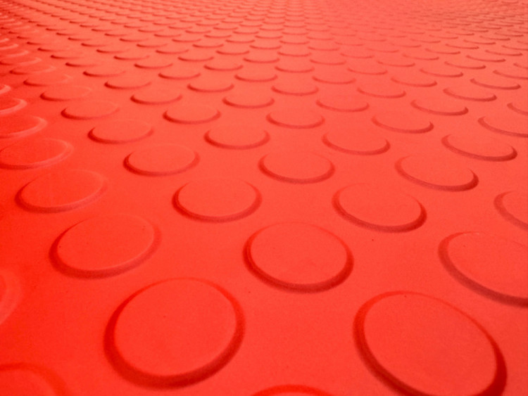 Anti-slip Red Stud Round Dot Rubber Mat Malaysia