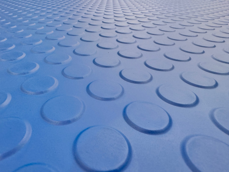 Anti-slip Blue Stud Round Dot Rubber Mat Malaysia