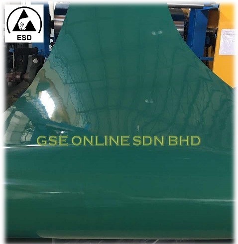 High Temperature ESD Dark Green Rubber Mat Malaysia