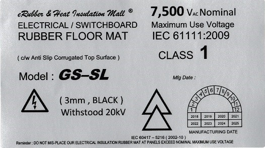 GS-SL 20kv Label Malaysia