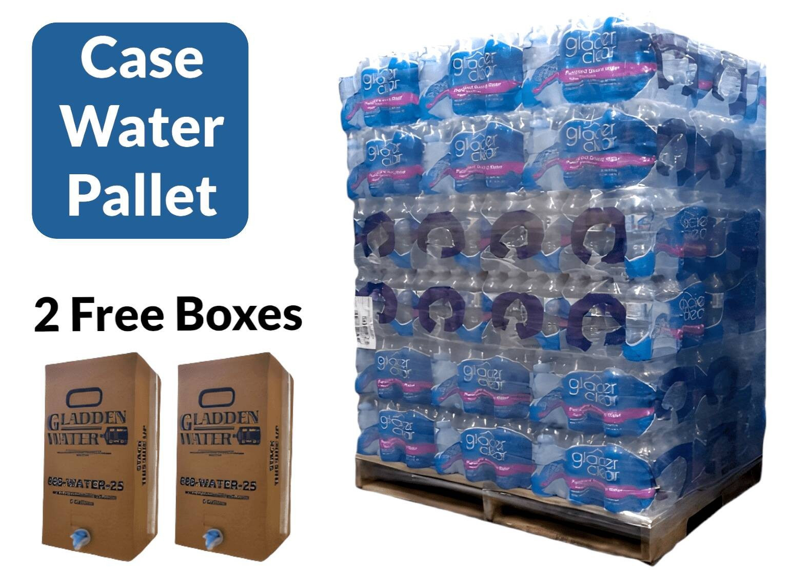 Bottled Water Delivery Service, Pallet of Water, Alkaline Water, & Ice