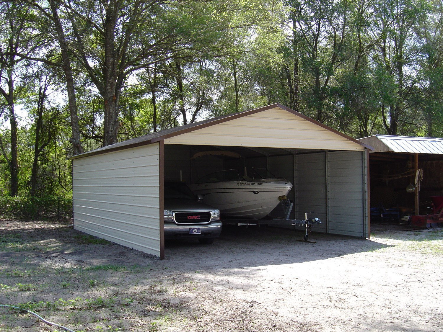 Steel Carports And Garages   Metal Carports Connecticut Ct W1500 O 