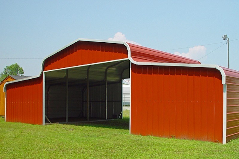 Virginia Steel Barns |VA Metal Barns for Sale - Carolina Carports Horse Barn W800 O