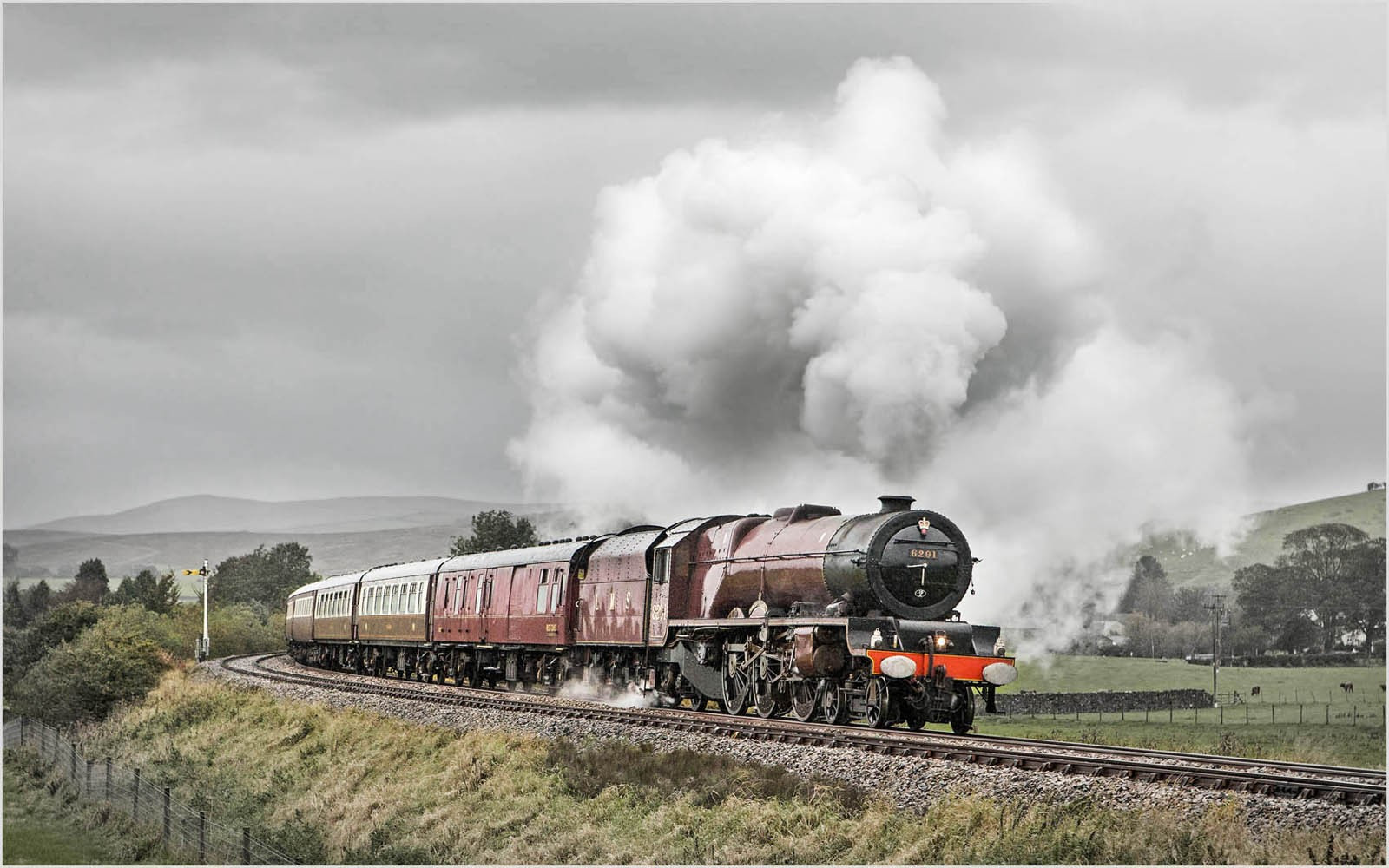 3. Steaming on a wet afternoon