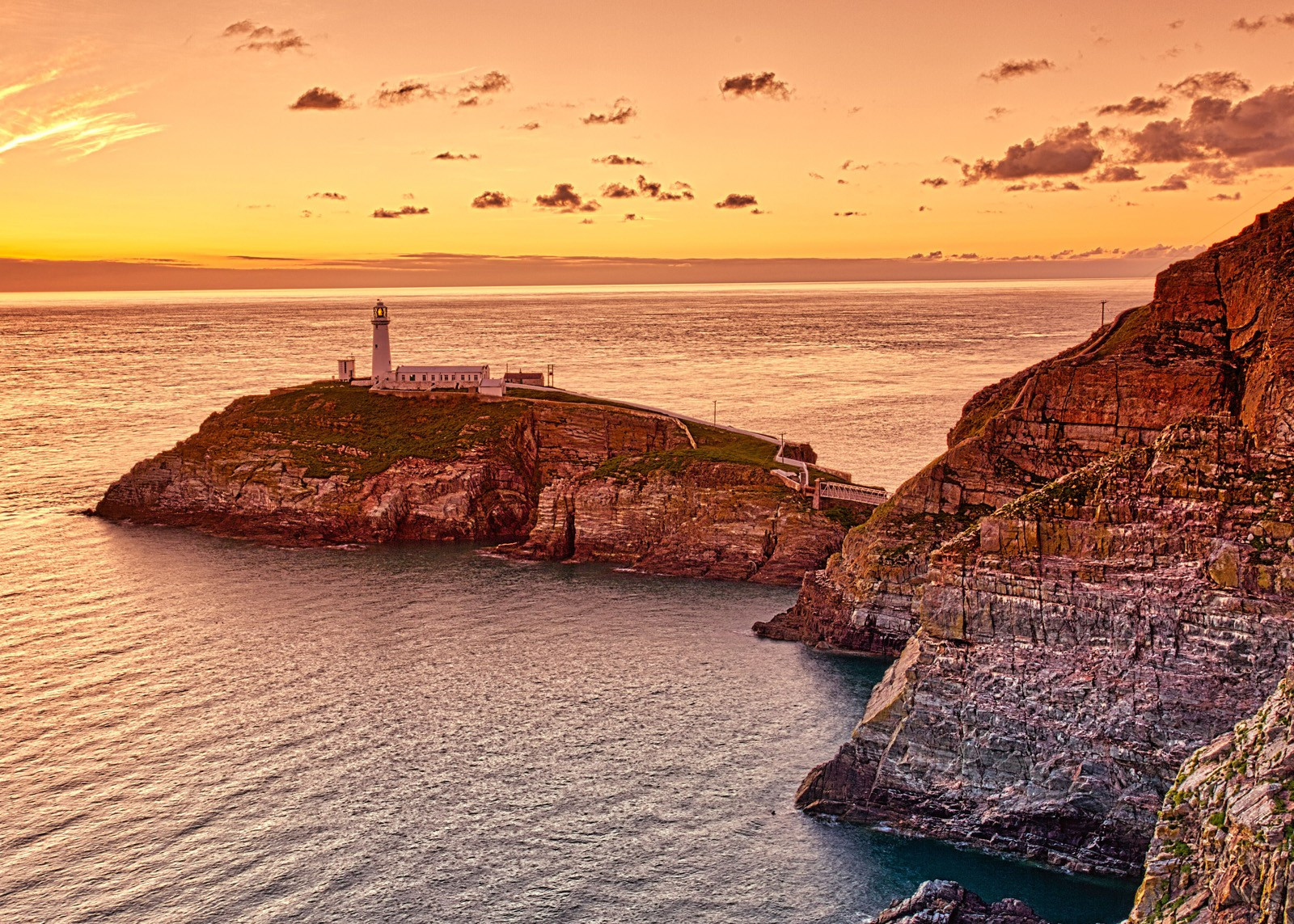 21. South Stack at Sunset
