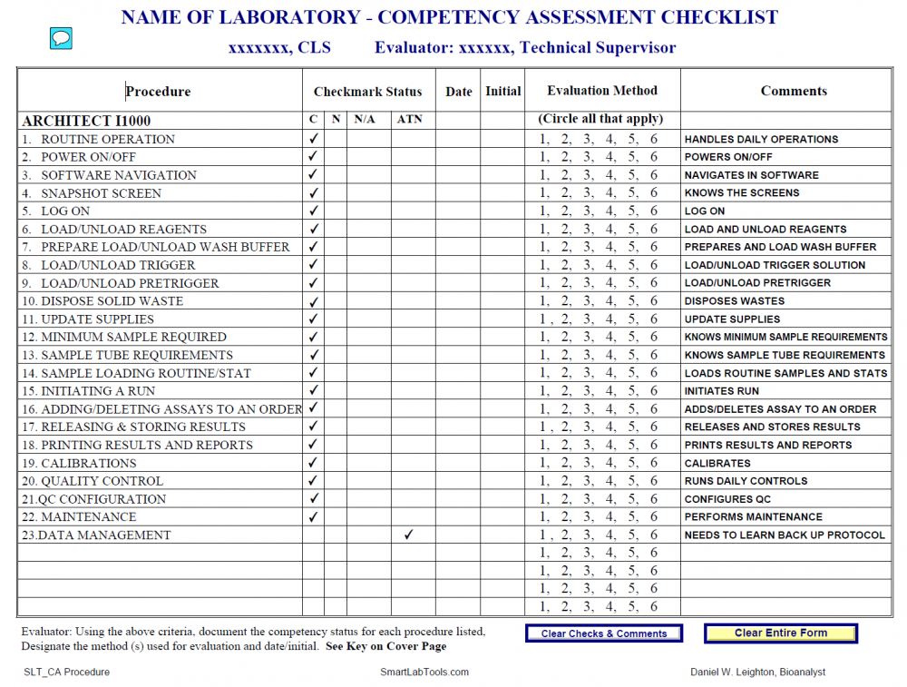 smartlabtools-slt-competency-assessment-forms