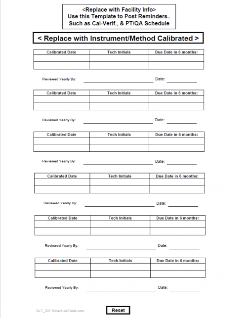 SmartLabTools SLT_QC Review Forms