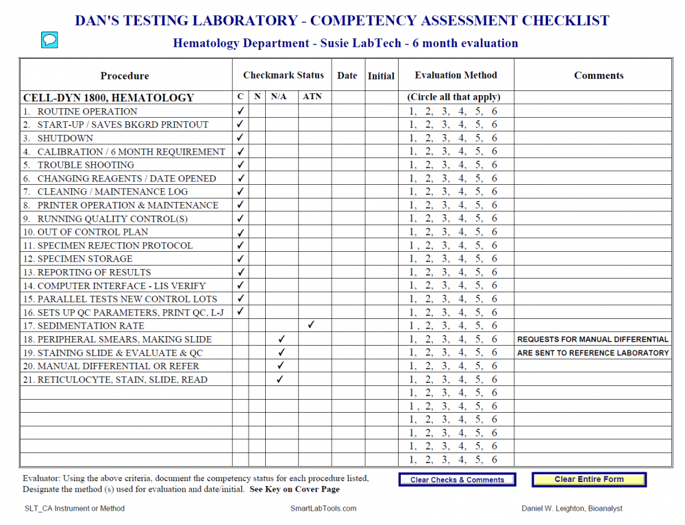 smartlabtools-slt-competency-assessment-forms
