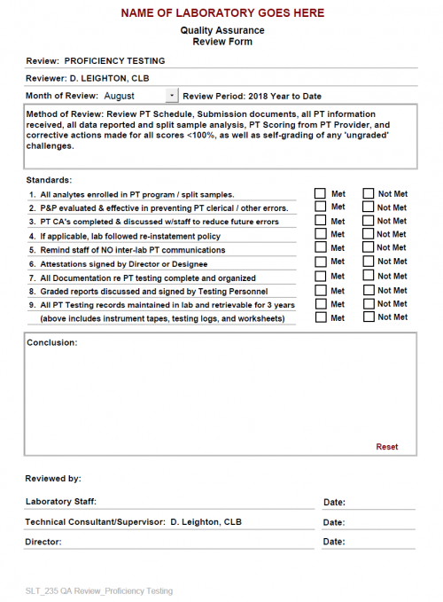 Smartlabtools Slt Qc Review Forms