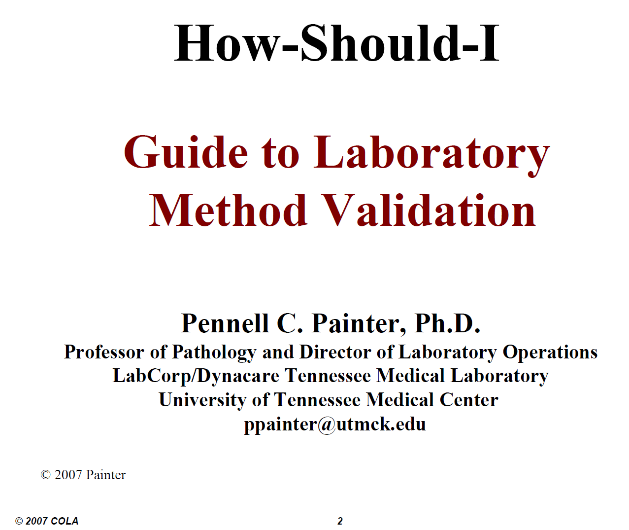 SmartLabTools Method Validation