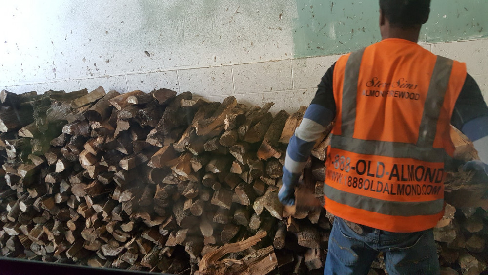 Steve Sims Almond Firewood Free Delivery in San Francisco Bay Area