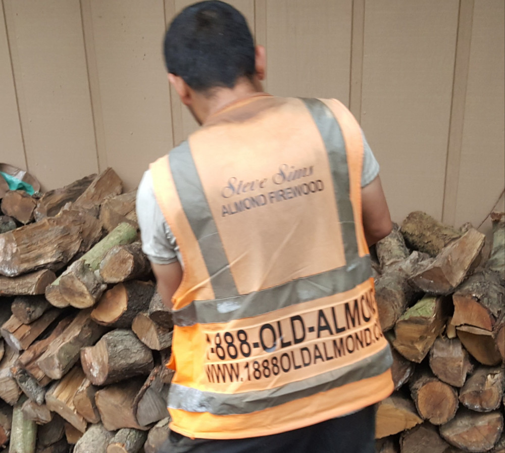 Steve Sims Almond Firewood Free Delivery in San Francisco Bay Area
