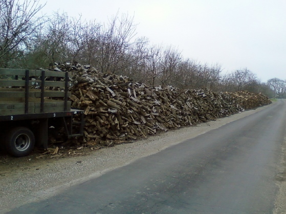 firewood delivery truck