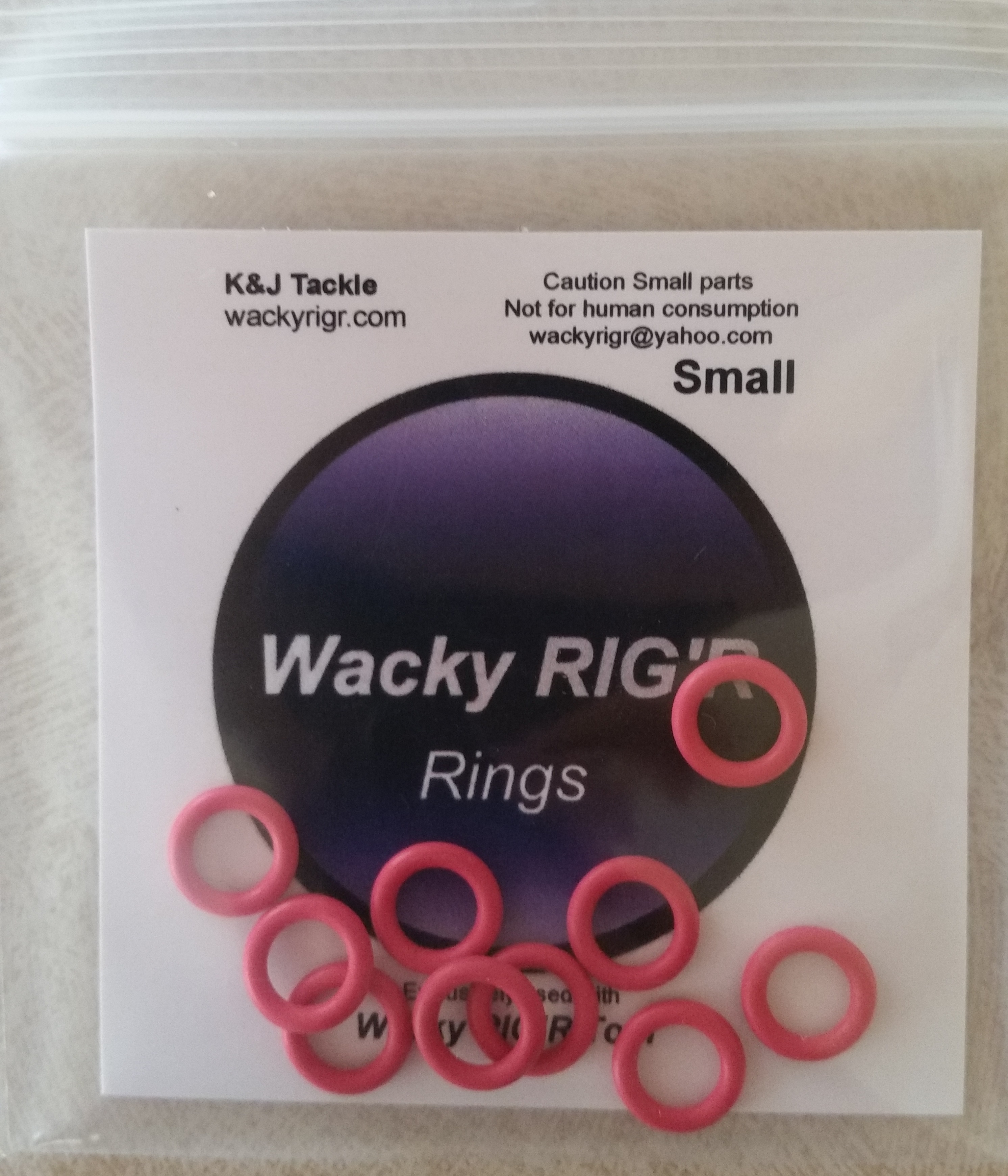 Distressed Wacky RIG'R Red O-Rings