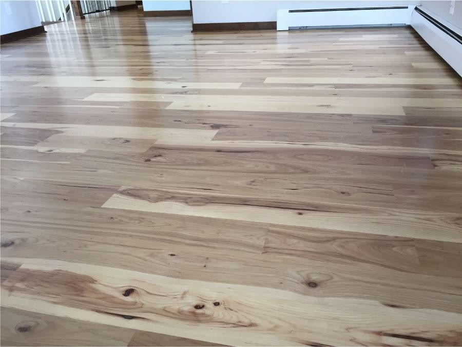 Water based hardwood floor