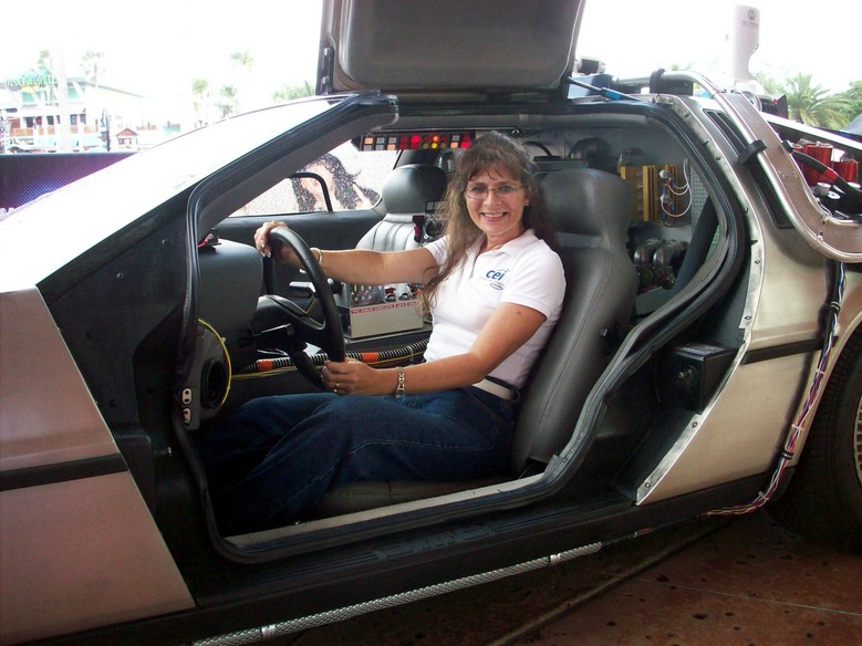 Mary Coulombe in Delorean