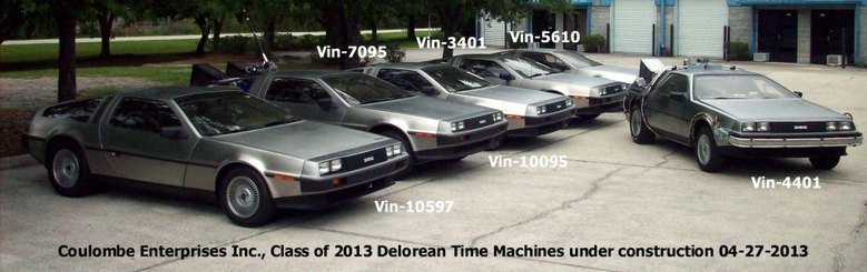 Back to the Future DeLorean time machine Car Vehicle License