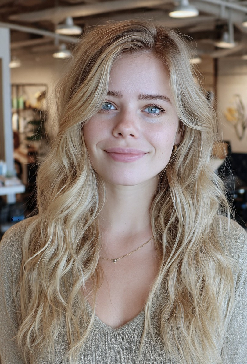 blonde hair transformation at Dallas hair salon