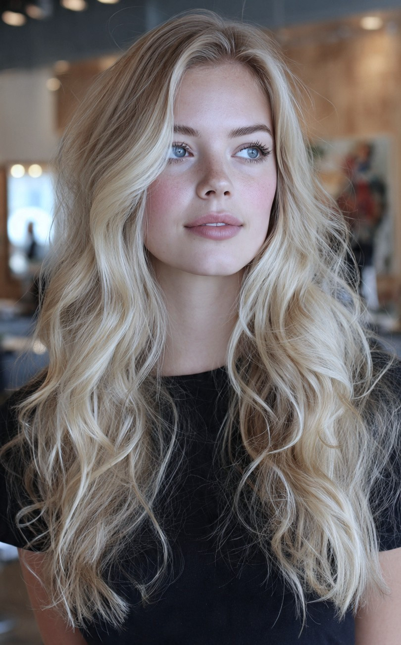 blonde hair transformation at Dallas hair salon