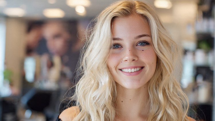 blonde hair transformation at Dallas hair salon