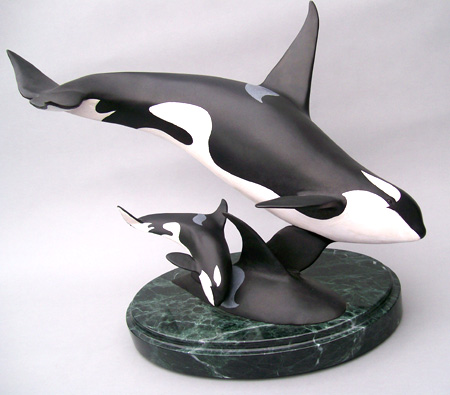 Orca sculpture