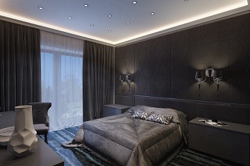Спальная комната в стиле ар деко