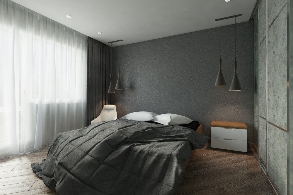 Дизайн спальни минимализм Хабаровск
