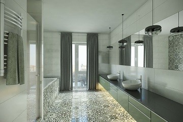 Дизайн ванной с окном