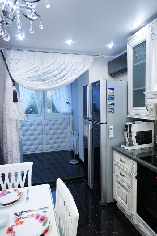 Дизайн кухни. Холодильник Side-by-side - обязательно учитываем градус открывания дверцы