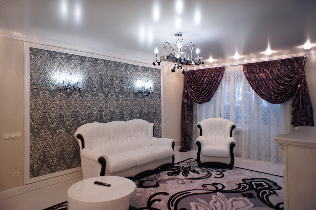 Дизайн интерьера гостиной в двухкомнатной квартире по ул. Войкова