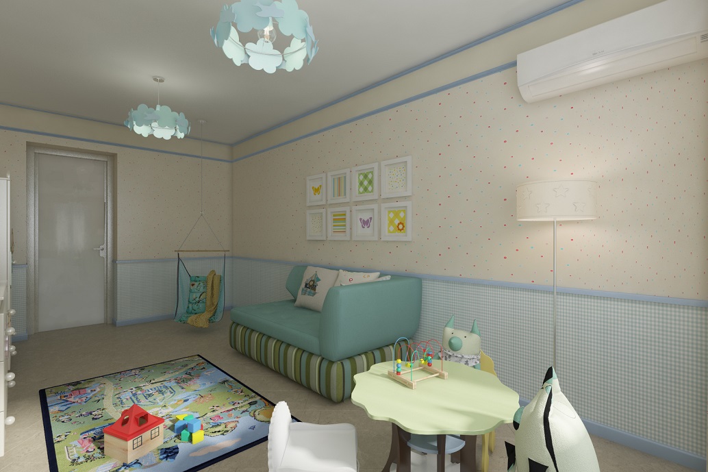 Дизайн интерьера детской комнаты для мальчика. Вид 4. Дизайн интерьера в Хабаровске