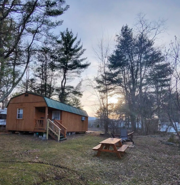 mountain-view-cabin-catskills-ny-fire-pit-sunset-east-durham
