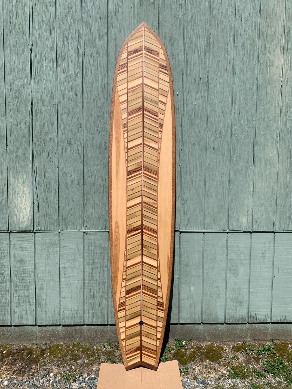 9' Fish - full view top - Tao Woodworking - build your own wood surfboard - paddleboard -Stowe Vermont