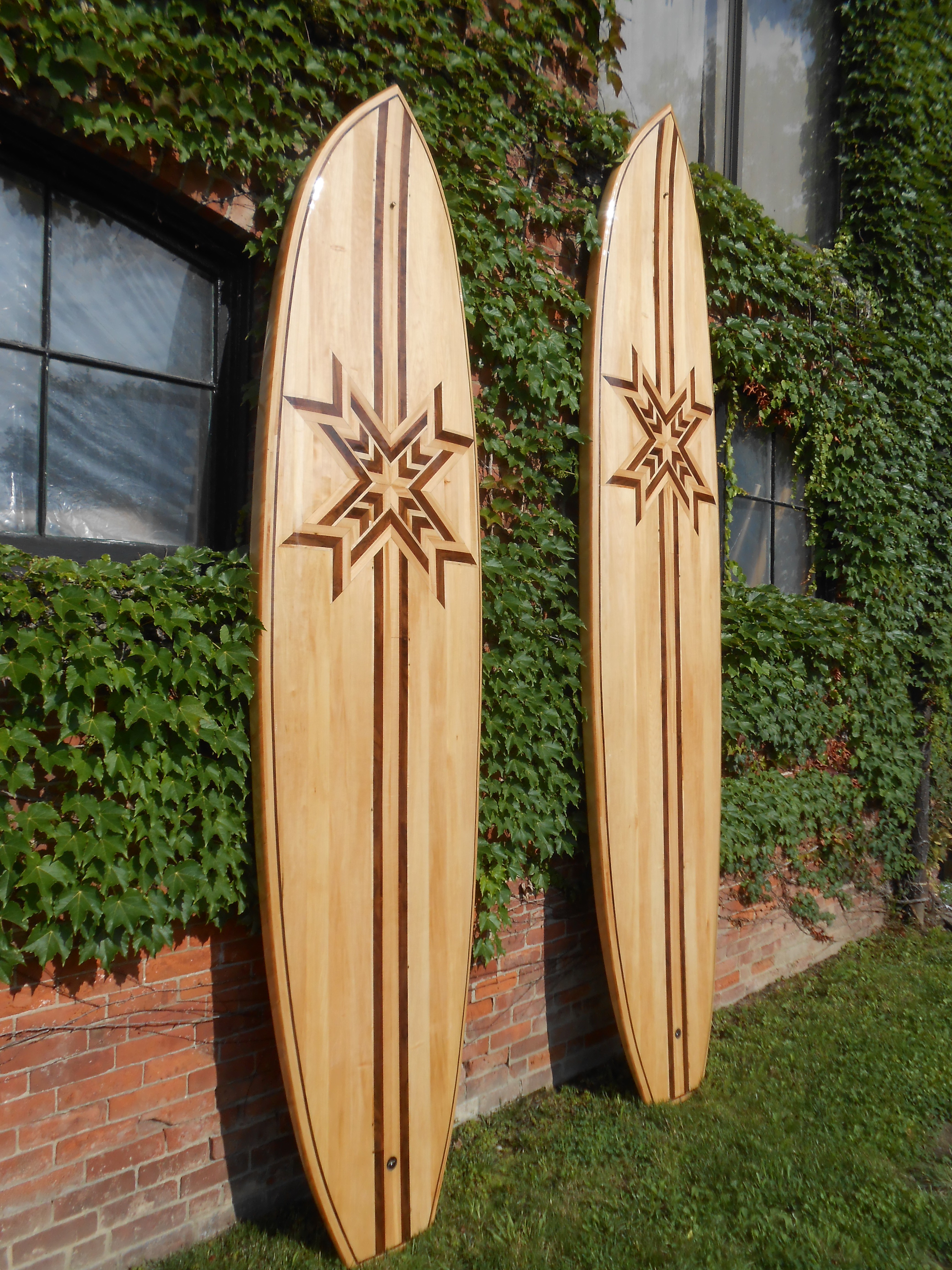 10' - 12' wood paddle boards 