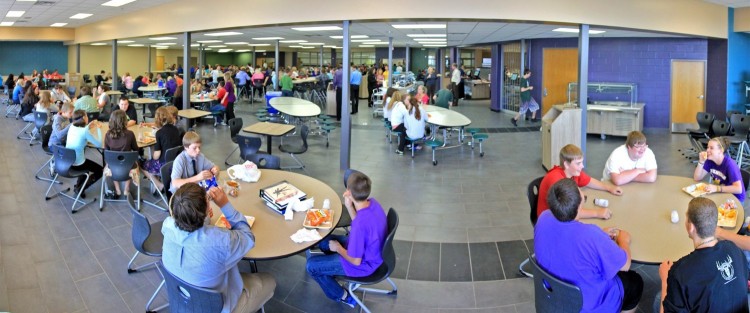 american school cafeteria